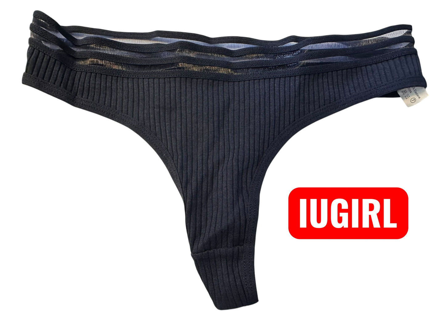 Mutandine Senza Cuciture a Vita Bassa con Pannello Mesh
