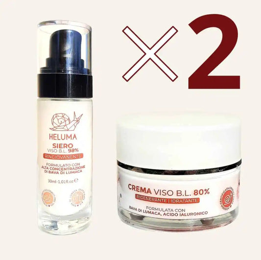 Kit Crema e Siero alla Bava di Lumaca X2 in Offerta