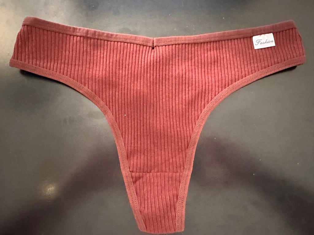 Mutandine Sexy Autunno/Inverno per Donne, Intimo Invisibile a Coste sottili