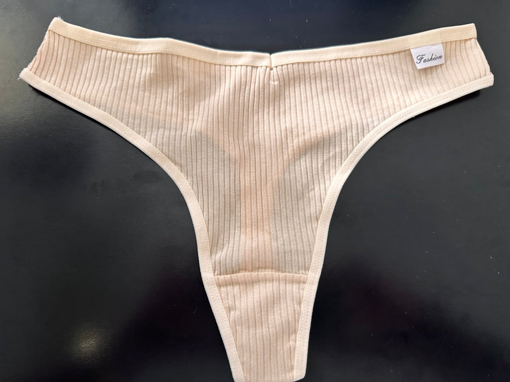 Mutandine Sexy Autunno/Inverno per Donne, Intimo Invisibile a Coste sottili