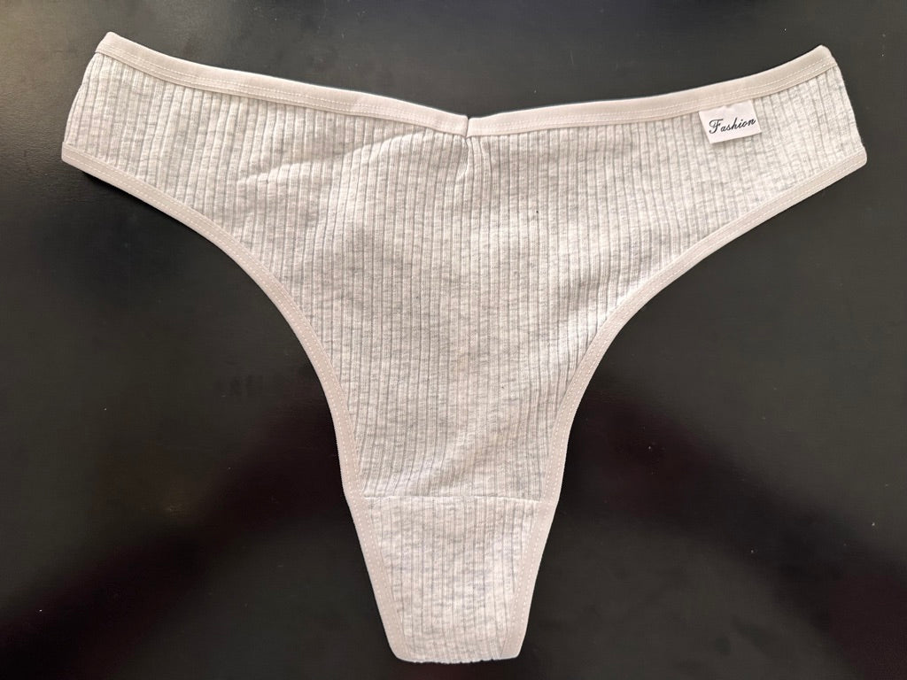 Mutandine Sexy Autunno/Inverno per Donne, Intimo Invisibile a Coste sottili