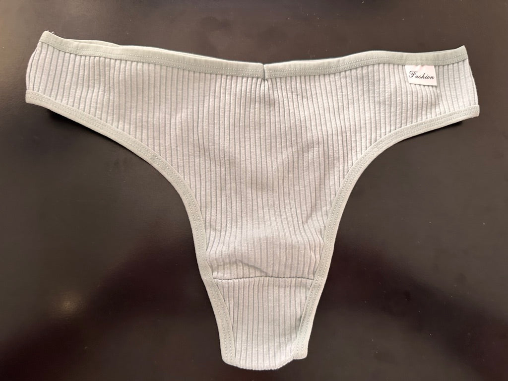 Mutandine Sexy Autunno/Inverno per Donne, Intimo Invisibile a Coste sottili
