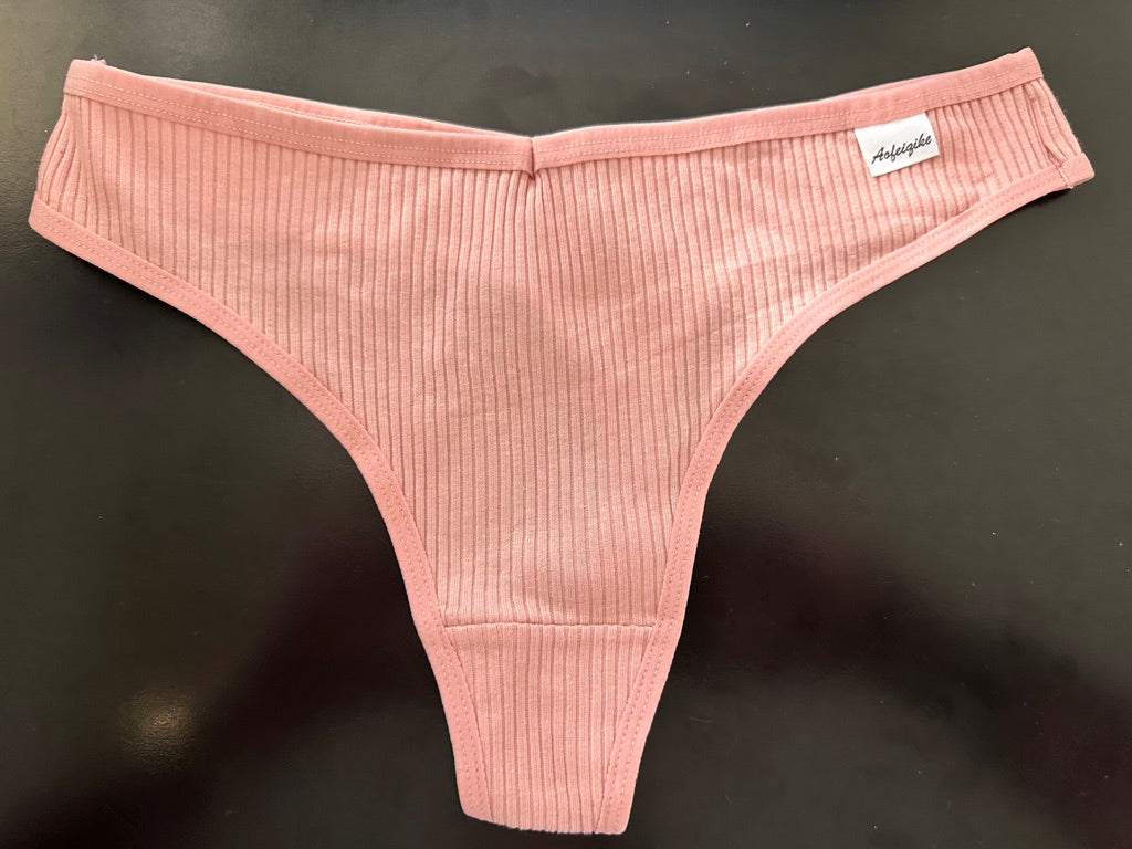 Mutandine Sexy Autunno/Inverno per Donne, Intimo Invisibile a Coste sottili