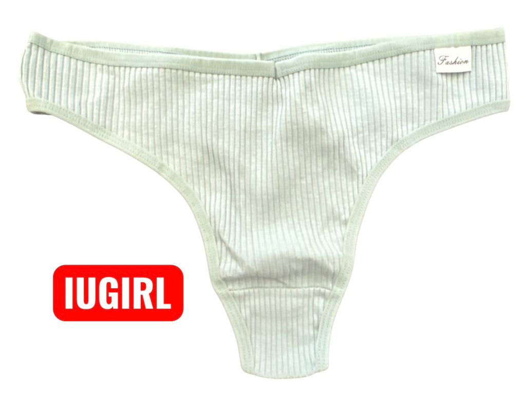 Mutandine Sexy Autunno/Inverno per Donne, Intimo Invisibile a Coste sottili
